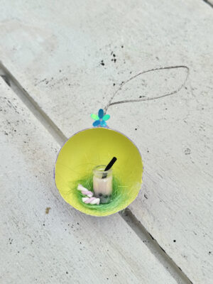 Påskeophæng af æggeskal