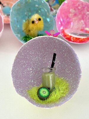 Påskeophæng af æggeskal