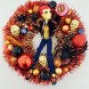 Halloween krans orange