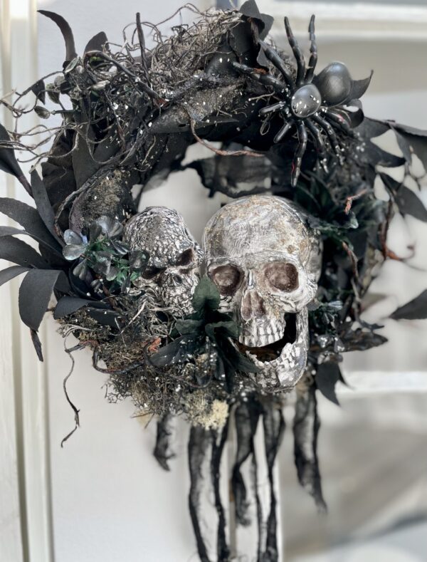 Halloween krans med kranier - Image 3