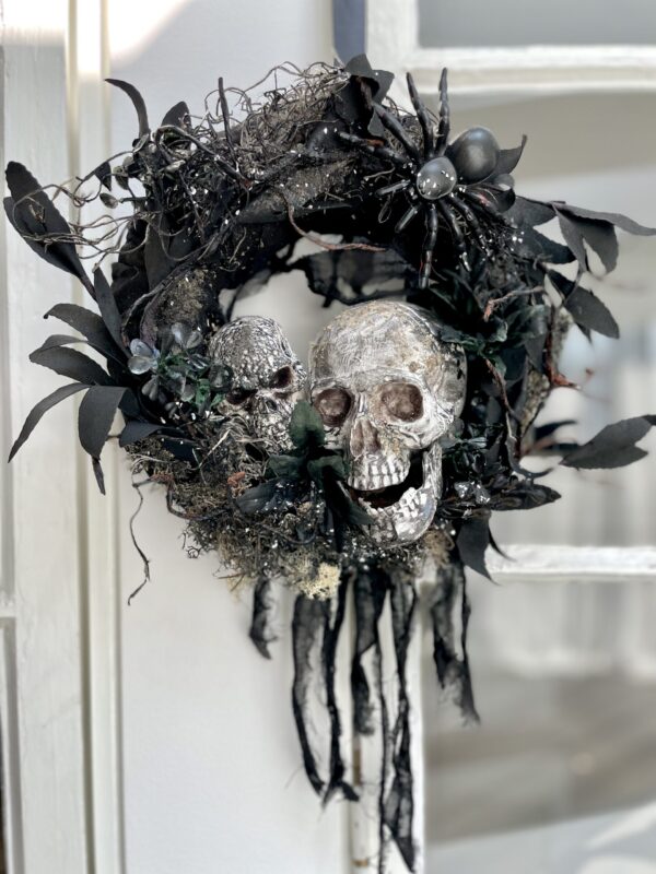 Halloween krans med kranier - Image 2
