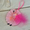 Rosette med pink flamingo