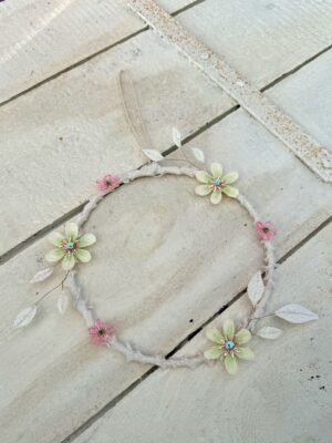 Krans med blomster