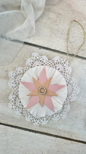 Rosette af gammel flakon, stor