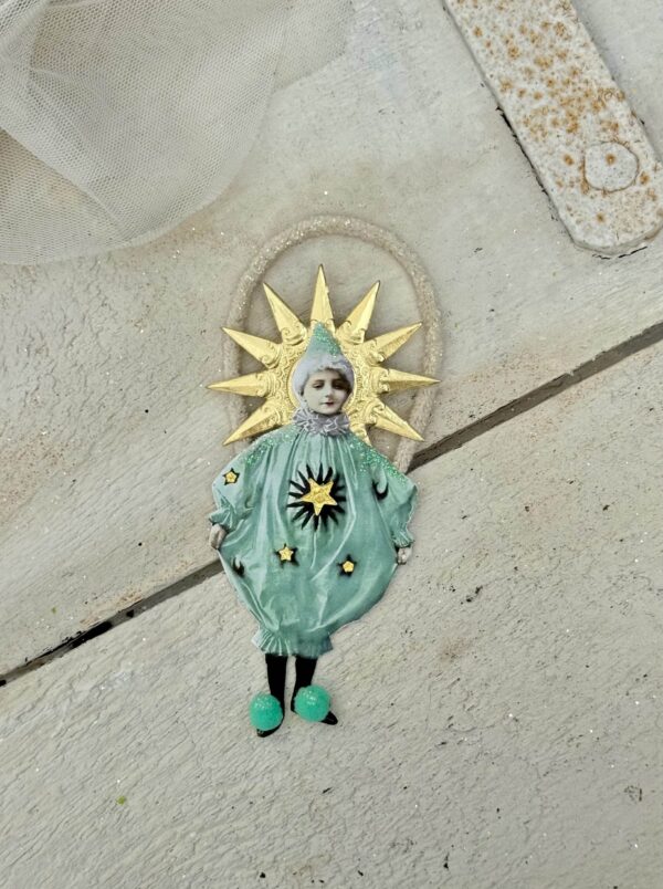 Kitsch ophæng, mintgrøn klovn
