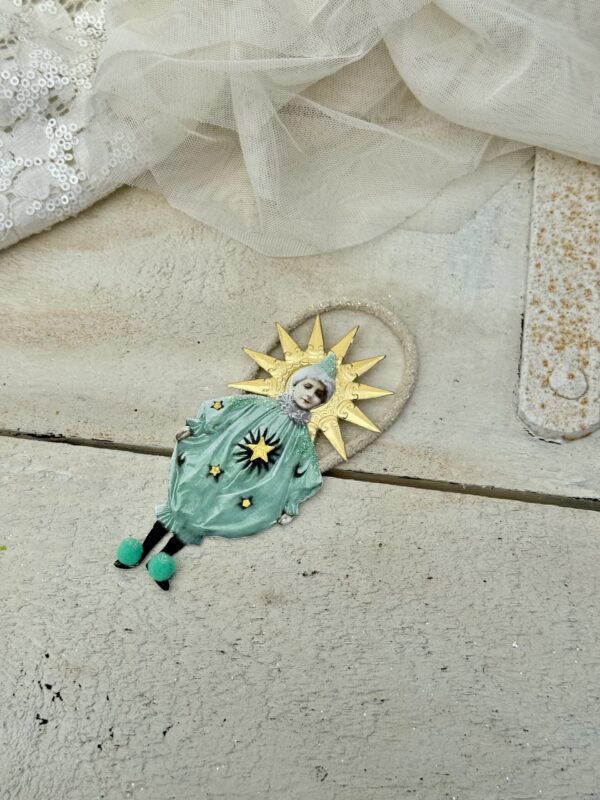 Kitsch ophæng, mintgrøn klovn - Image 2