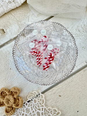 Miniature slikstokke, 3 stk.  2,5-3 cm.