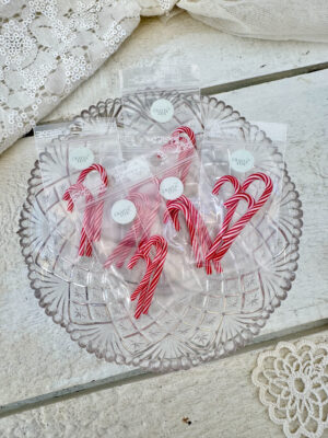 Miniature slikstokke, smal stribe, 3 stk. 2,5-3 cm.