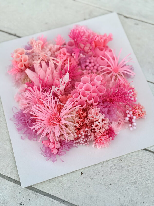 Koralrev på plade, til ophæng, Pink - Image 2