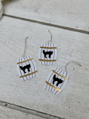 3 små fastelavnstønde ophæng