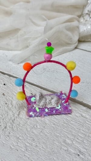 Ophæng Pompon med liggende får