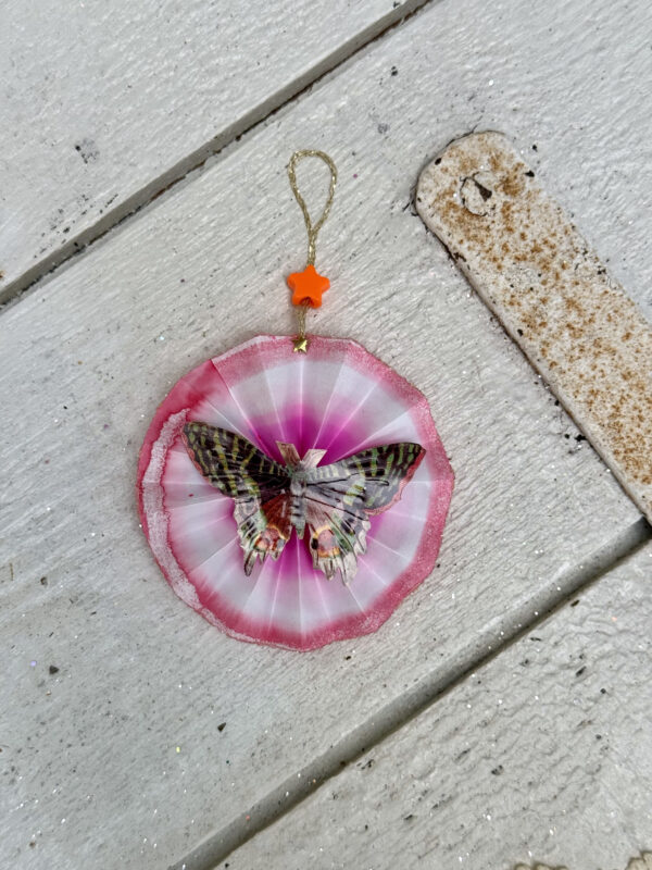Rosette rød, pink, blå - Image 2