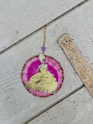 Rosette lilla, lys blå