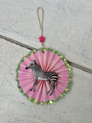Rosette Zebra/ Vintage Lady