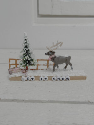 Et lille vintereventyr - håndlavet miniature (let it snow)